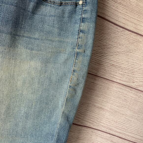 Angels Forever Young Denim Blue Jean Bermuda Shorts Size 10 - Picture 9 of 16